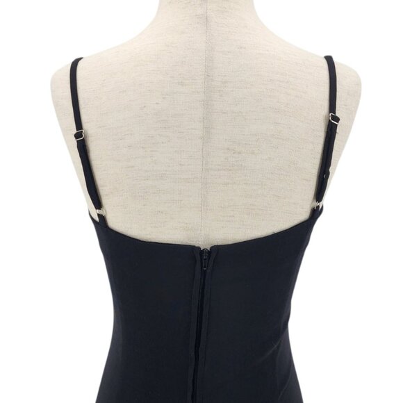 UNIF Womens XS Dress O-Ren Bodycon Embroidered Dragon Mini Black Fitted Party - Picture 7 of 13